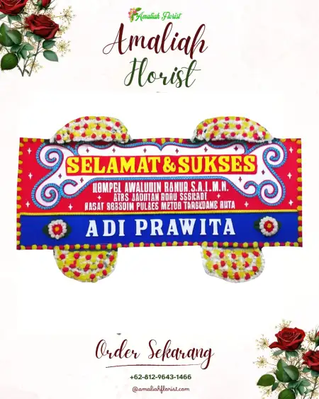 Papan Bunga Ucapan Selamat Sri Jaya